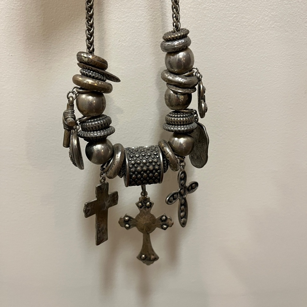 Cute cross and hearts necklace